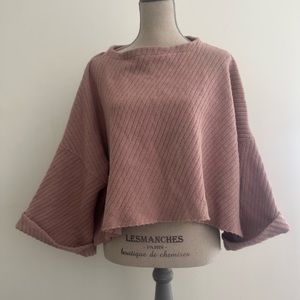 Free people dusty pink sweater oversized xsmall used